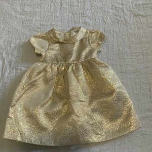 Gymboree dress, 12-18 mos,gold